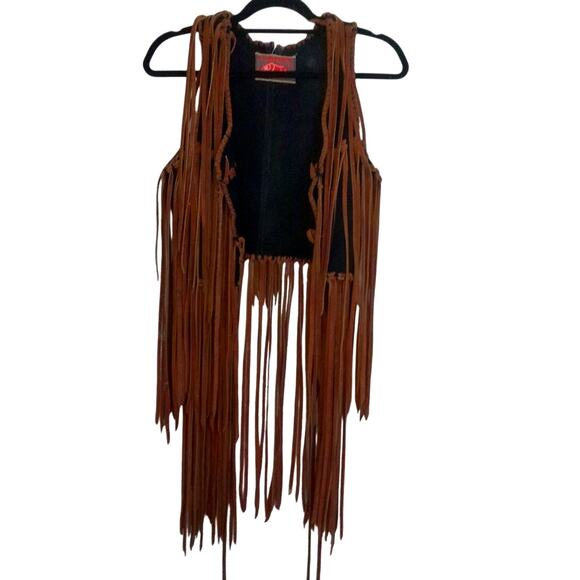 Vintage El Toro Bravo Suede Fringe Vest - Picture 1 of 7